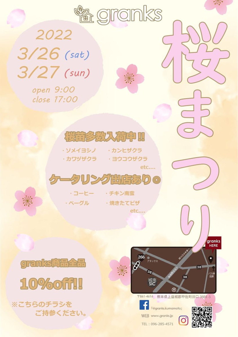 熊本春のイベント桜まつり