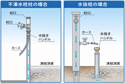 冬の水道管注意点